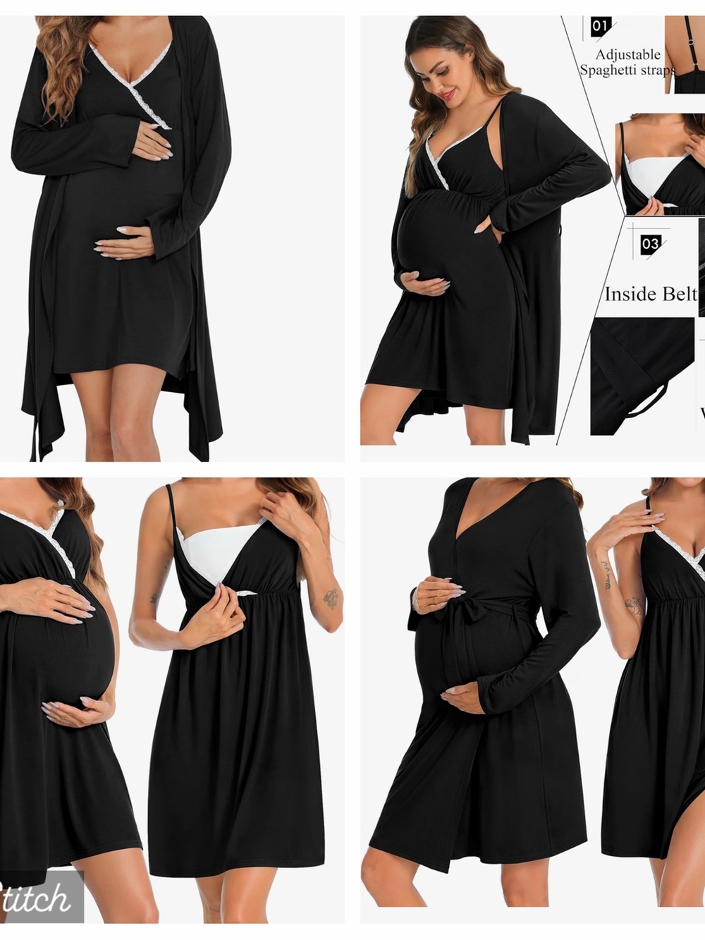 Women’s 3 in 1 Maternity Robe
